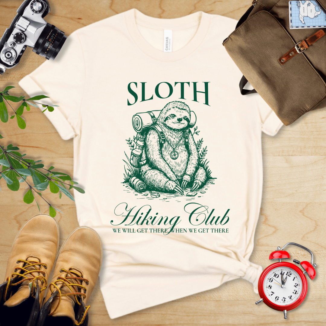 Sloth Hiking Club Shirt - Image 5