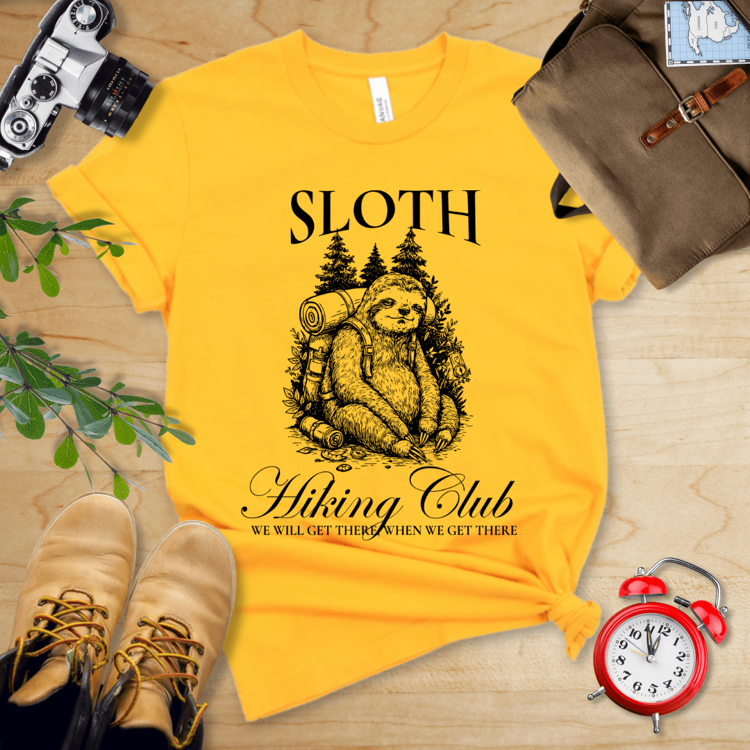 Sloth Hiking Club Shirt - Image 4