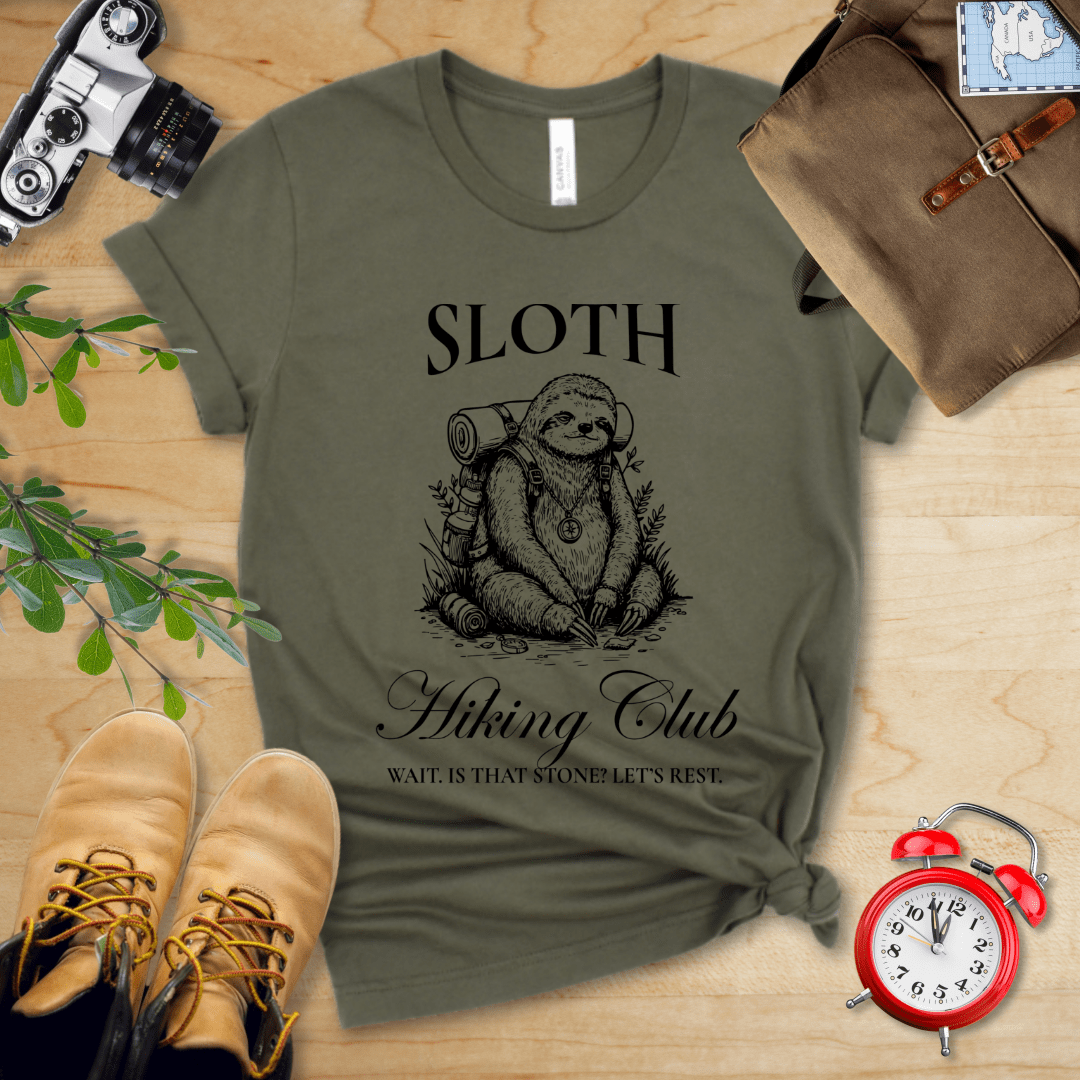 Sloth Hiking Club Shirt - Image 2