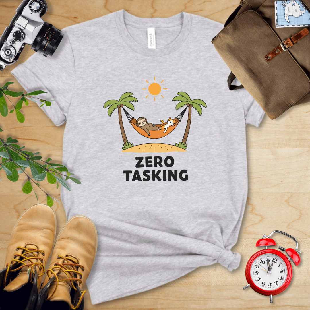 Zero Tasking Sloth And Cat Shirt - Image 7