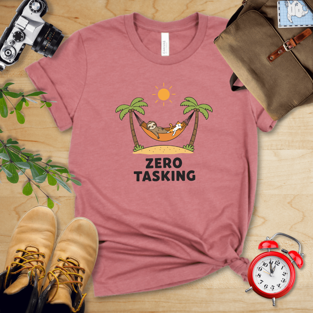 Zero Tasking Sloth And Cat Shirt - Image 8