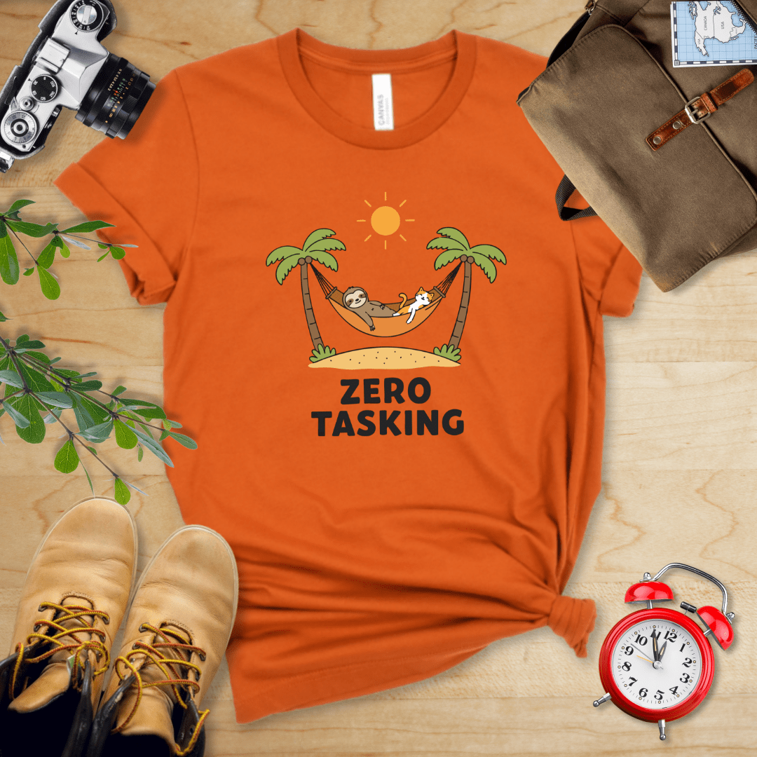 Zero Tasking Sloth And Cat Shirt - Image 6